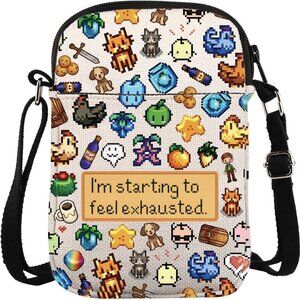 Compact and Lightweight Gaming Crossbody Bag - Feel Exhausted, Look Stylish!